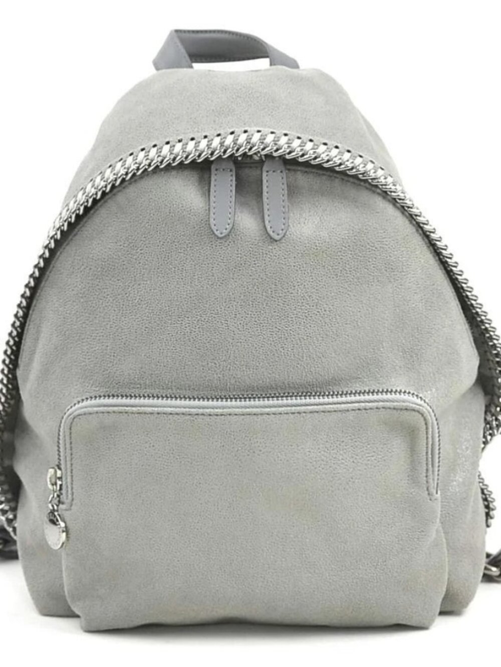 Auth Stella McCartney Backpack gray Faux leather r11286a